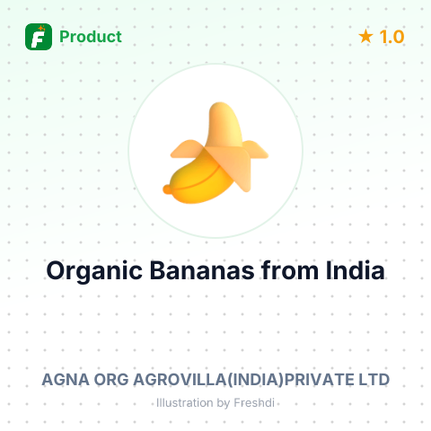Organic Bananas – product summary card, no photo uploaded yet