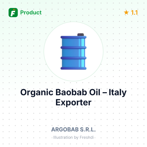 Organic Baobab Oil – summary card, no photo uploaded yet