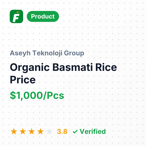 Organic Basmati Rice – summary card, no photo uploaded yet