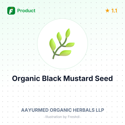 Organic Black Mustard Seed – summary card, no photo uploaded yet