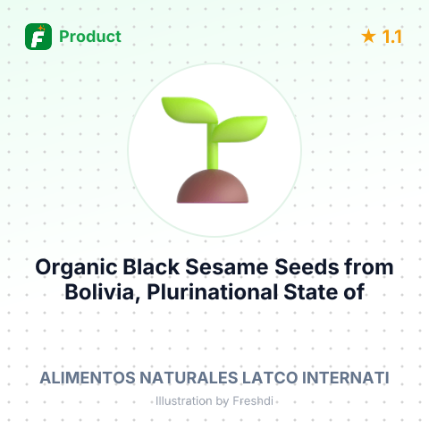 Organic Black Sesame Seeds – summary card, no photo uploaded yet