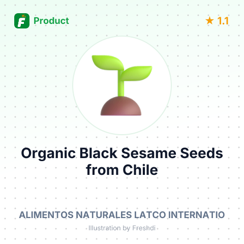 Organic Black Sesame Seeds – summary card, no photo uploaded yet