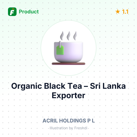 Organic Black Tea – summary card, no photo uploaded yet