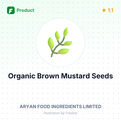 Organic Brown Mustard Seeds – summary card, no photo uploaded yet