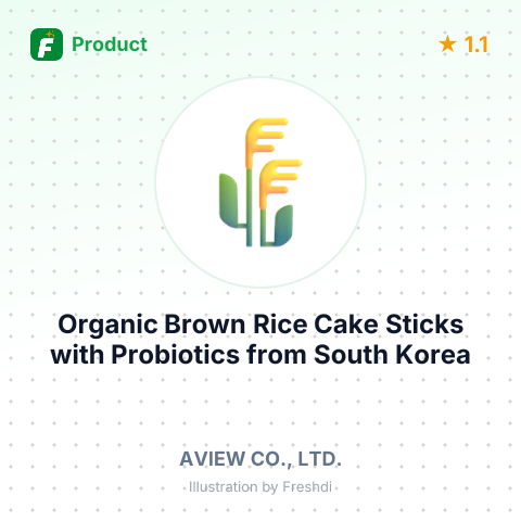 Organic Brown Rice Cake Sticks with Probiotics – summary card, no photo uploaded yet