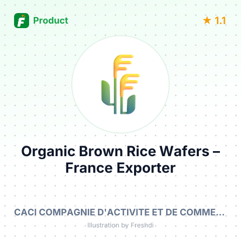 Organic Brown Rice Wafers – summary card, no photo uploaded yet