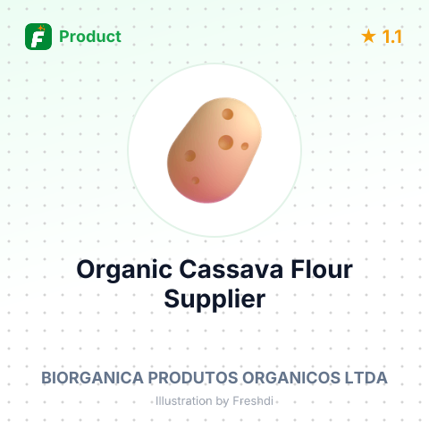 Organic Cassava Flour – summary card, no photo uploaded yet