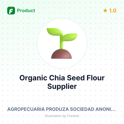 Organic Chia Seed Flour (Salvia Hispanica L.) – summary card, no photo uploaded yet