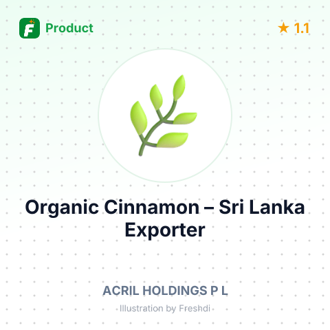 Organic Cinnamon – summary card, no photo uploaded yet