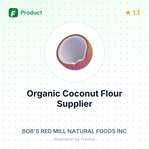 Organic Coconut Flour – summary card, no photo uploaded yet