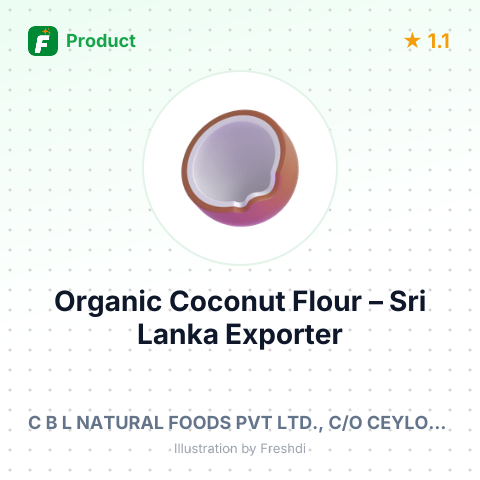 Organic Coconut Flour – summary card, no photo uploaded yet