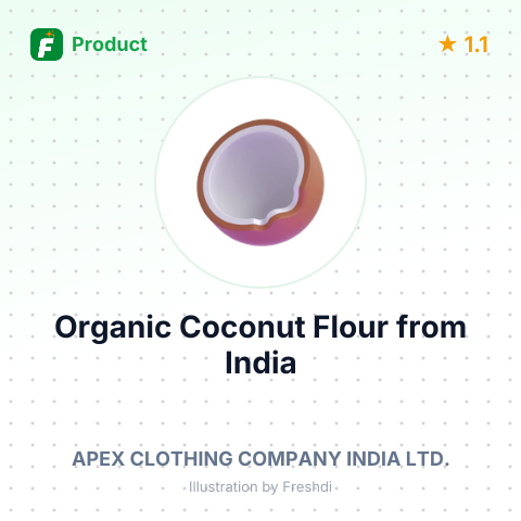 Organic Coconut Flour – summary card, no photo uploaded yet