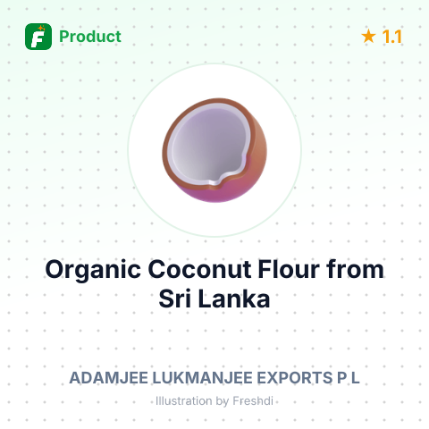 Organic Coconut Flour – summary card, no photo uploaded yet