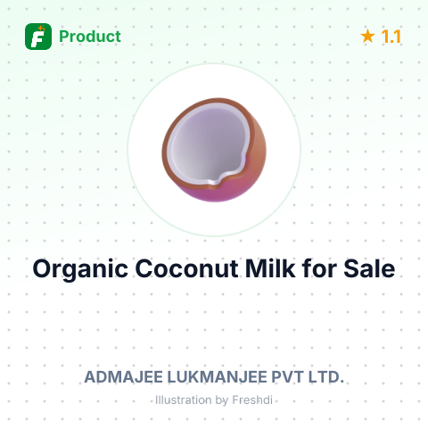 Organic Coconut Milk – summary card, no photo uploaded yet
