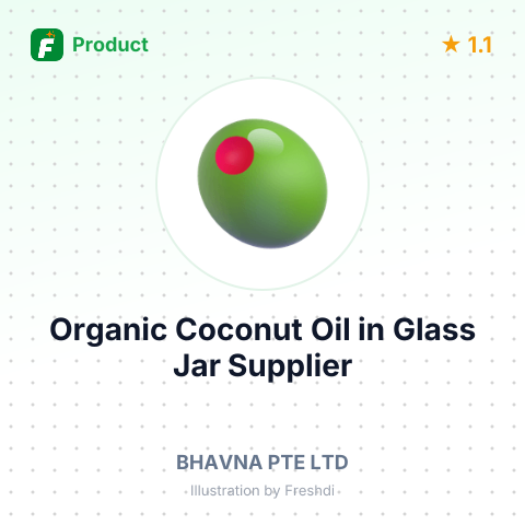 Organic Coconut Oil in Glass Jar – summary card, no photo uploaded yet