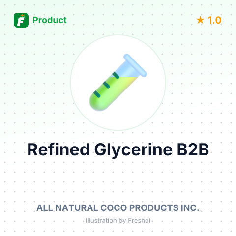 Organic Coconut Refined Glycerine – summary card, no photo uploaded yet