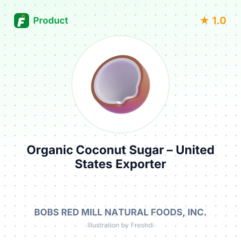 Organic Coconut Sugar – summary card, no photo uploaded yet