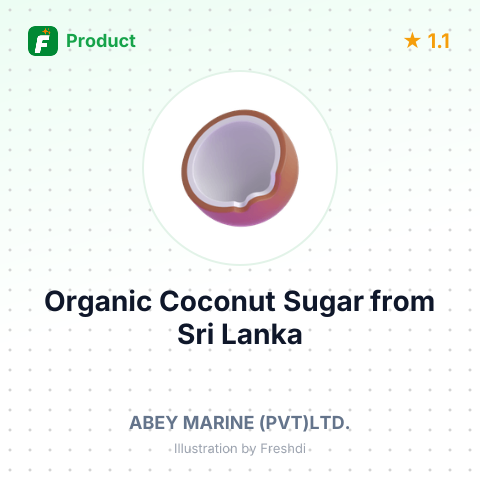 Organic Coconut Sugar – summary card, no photo uploaded yet