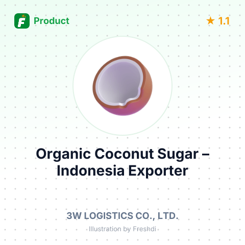 Organic Coconut Sugar – summary card, no photo uploaded yet