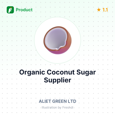 Organic Coconut Sugar – summary card, no photo uploaded yet