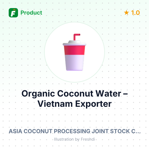 Organic Coconut Water – summary card, no photo uploaded yet