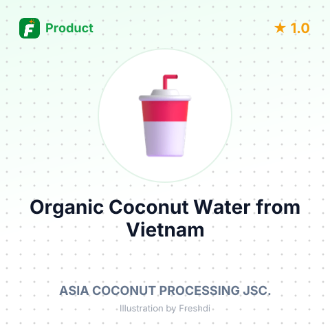 Organic Coconut Water – summary card, no photo uploaded yet