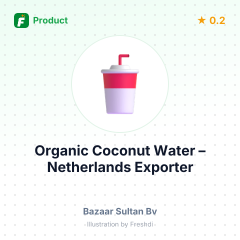 Organic Coconut Water – summary card, no photo uploaded yet