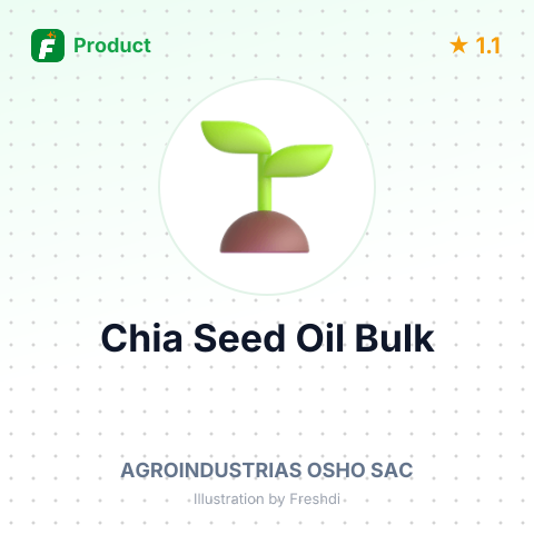 Organic Cold Pressed Chia Seed Oil – summary card, no photo uploaded yet