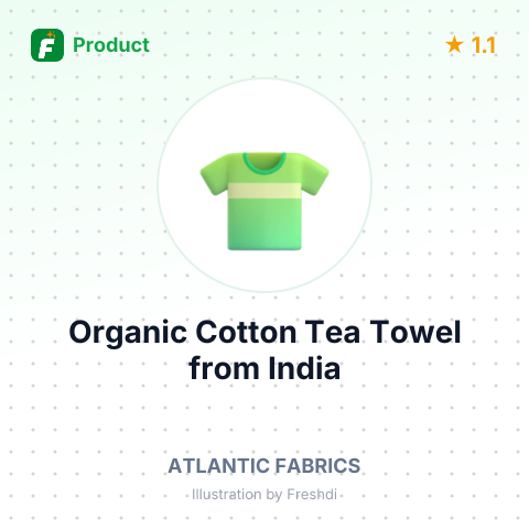 Organic Cotton Tea Towel – summary card, no photo uploaded yet