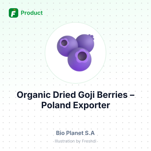 Organic Dried Goji Berries – summary card, no photo uploaded yet