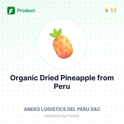 Organic Dried Pineapple – summary card, no photo uploaded yet