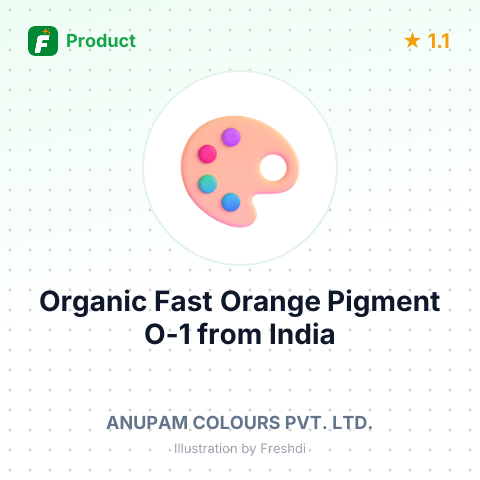 Organic Fast Orange Pigment O-1 – summary card, no photo uploaded yet