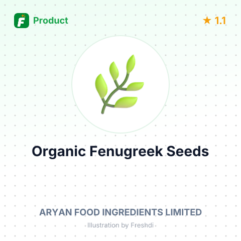 Organic Fenugreek Seeds – summary card, no photo uploaded yet