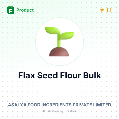 Organic Flax Seed Flour – summary card, no photo uploaded yet