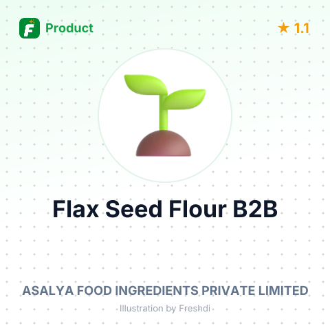 Organic Flax Seed Flour / Powder – summary card, no photo uploaded yet