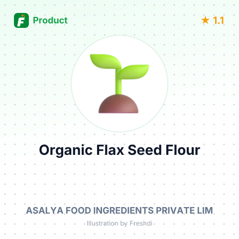 Organic Flax Seed Flour – summary card, no photo uploaded yet