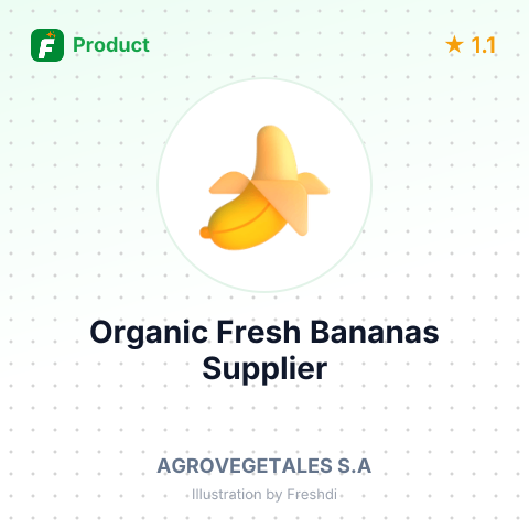 Organic Fresh Bananas – summary card, no photo uploaded yet