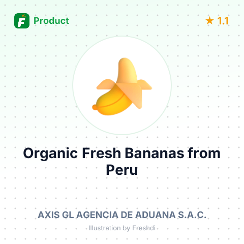 Organic Fresh Bananas – summary card, no photo uploaded yet
