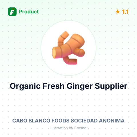 Organic Fresh Ginger – summary card, no photo uploaded yet