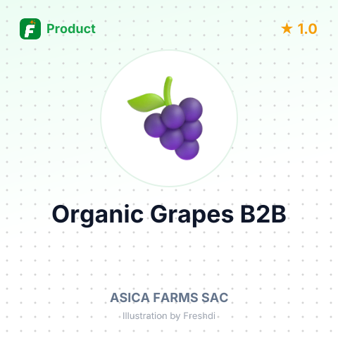 Organic Fresh Grapes Variety Allison - Sweet Celebration – summary card, no photo uploaded yet
