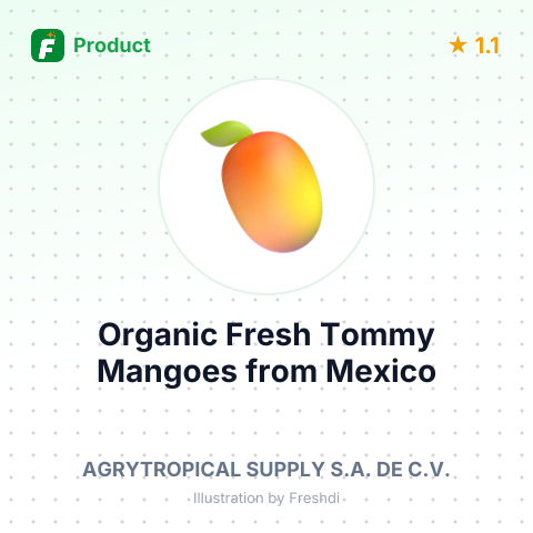 Organic Fresh Tommy Mangoes – summary card, no photo uploaded yet