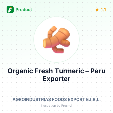 Organic Fresh Turmeric – summary card, no photo uploaded yet
