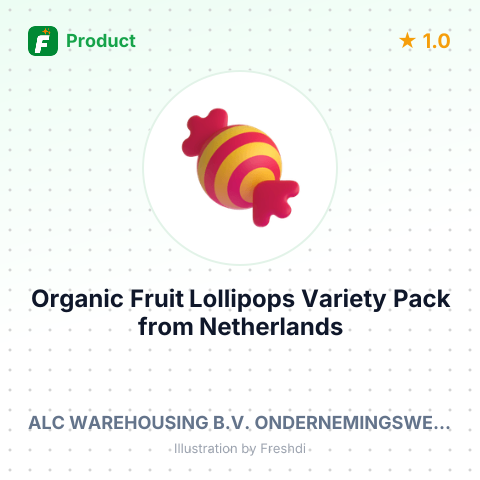 Organic Fruit Lollipops Variety Pack – summary card, no photo uploaded yet