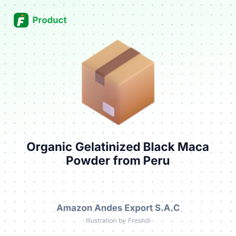 Organic Gelatinized Black Maca Powder – summary card, no photo uploaded yet