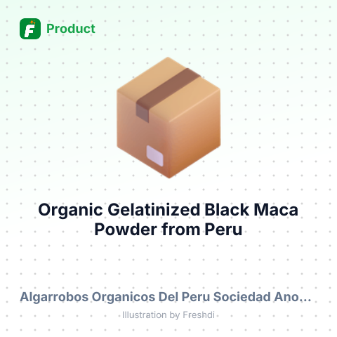 Organic Gelatinized Black Maca Powder – summary card, no photo uploaded yet