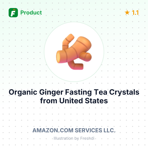 Organic Ginger Fasting Tea Crystals – summary card, no photo uploaded yet