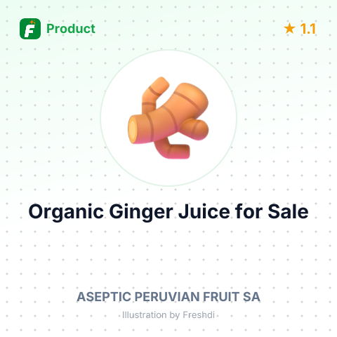 Organic Ginger Juice Acidified with Lemon – summary card, no photo uploaded yet