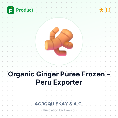Organic Ginger Puree Frozen – summary card, no photo uploaded yet