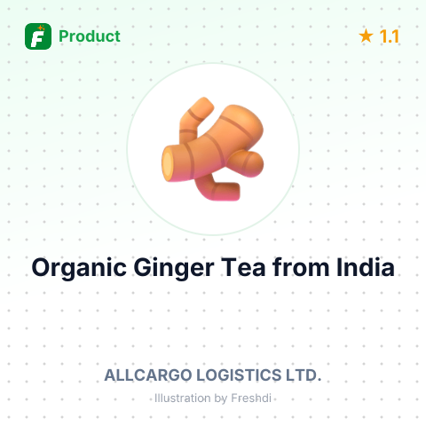 Organic Ginger Tea – summary card, no photo uploaded yet