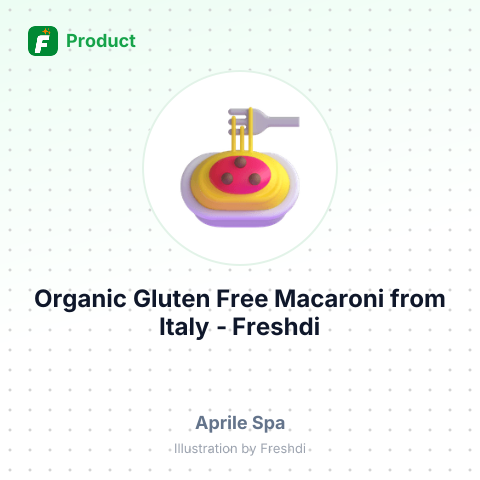 Organic Gluten Free Macaroni – summary card, no photo uploaded yet